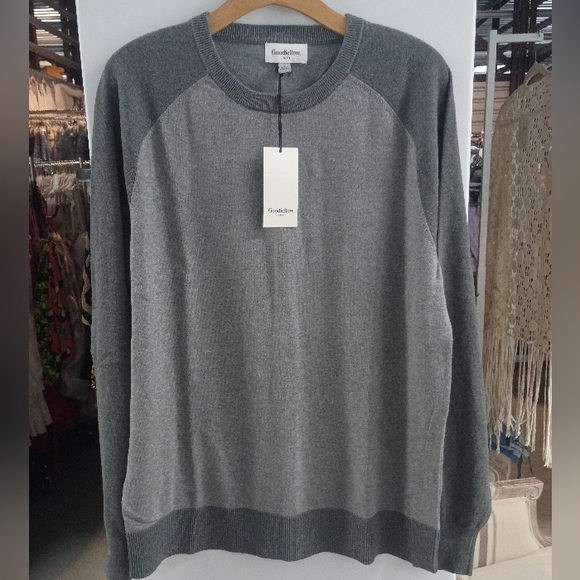 Goodfellow & Co Gray Crewneck Sweater Lightweight Knit - Picture 6 of 6
